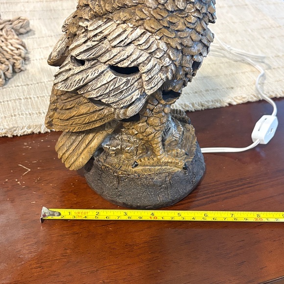 Rustic Owl Table Lamp - Picture 3 of 6